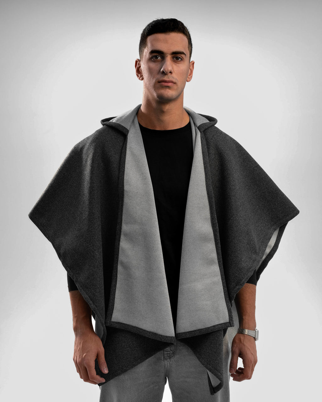 Dark Gray Whool Shawl