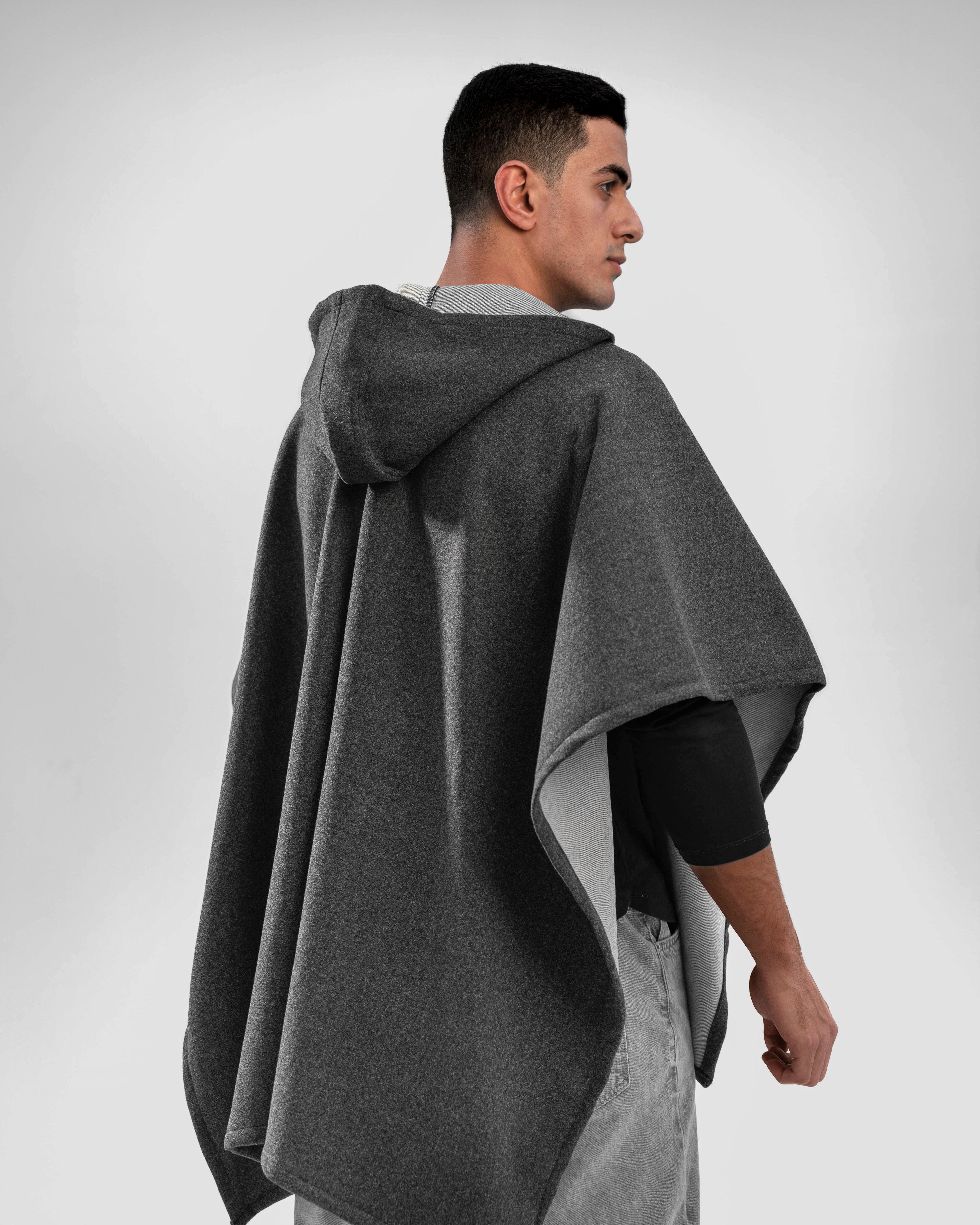 Dark Gray Whool Shawl